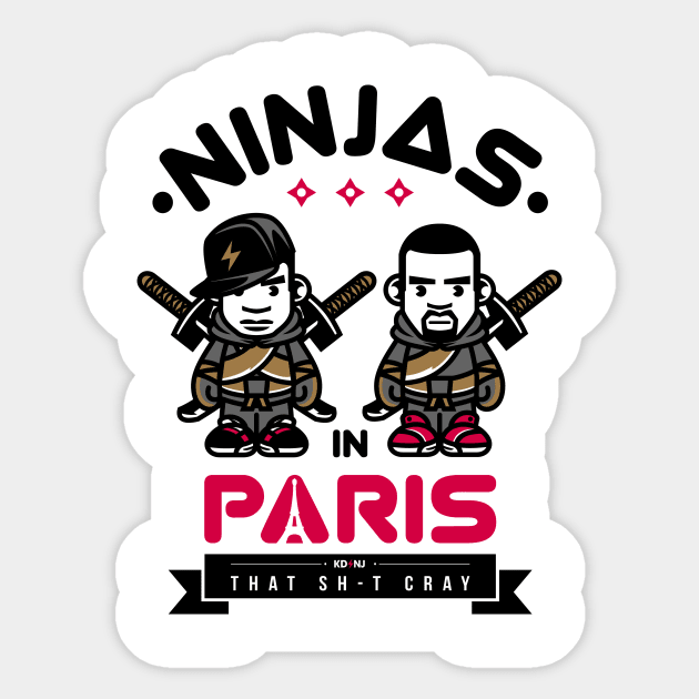 KDNJ Ninjas in Paris Sticker by KDNJ